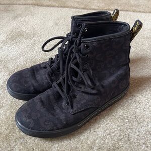Dr. Martens Black Leopard SoftWair Boots